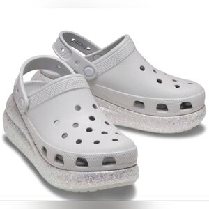 Crocs Classic 208256-1FT Unisex Adults Crush Glitter Clogs Gray Size US M5/W7